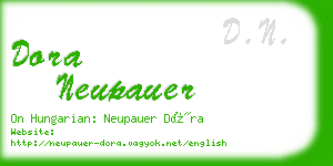 dora neupauer business card
